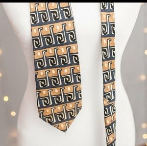 3 set of ties. Brown, gold blue ties